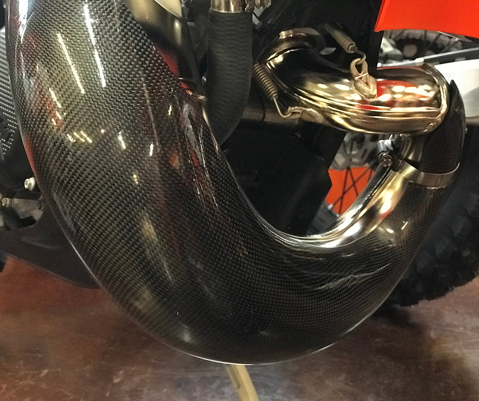 Carbon Fiber Pipe Guard | FMF Gnarly | MPG087 | E Line