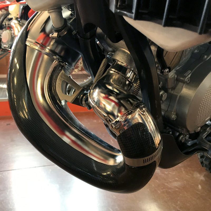 Carbon Fiber Pipe Guard | FMF Fatty | MPG12523C | E Line