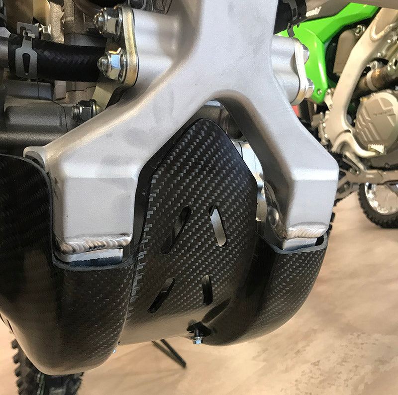 Kawasaki KX 450F Carbon Fiber Skid Plates