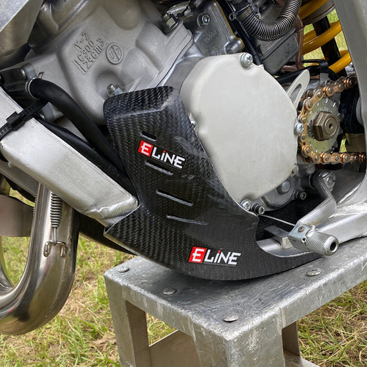 Protect Your Yamaha YZ125 with E Line’s Carbon Fiber Skid Plate
