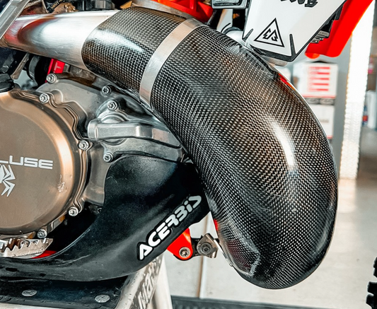 Why GNCC & Cross Country Riders Prefer Carbon Fiber KTM Pipe Guards