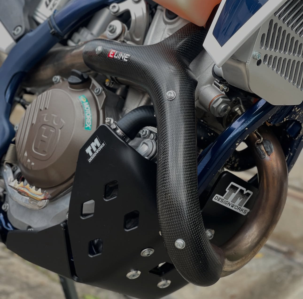Husqvarna 350 Carbon Fiber Heat Shields