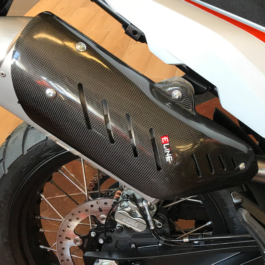 Carbon Fiber Muffler Guard | KTM | MHS79020 | E Line