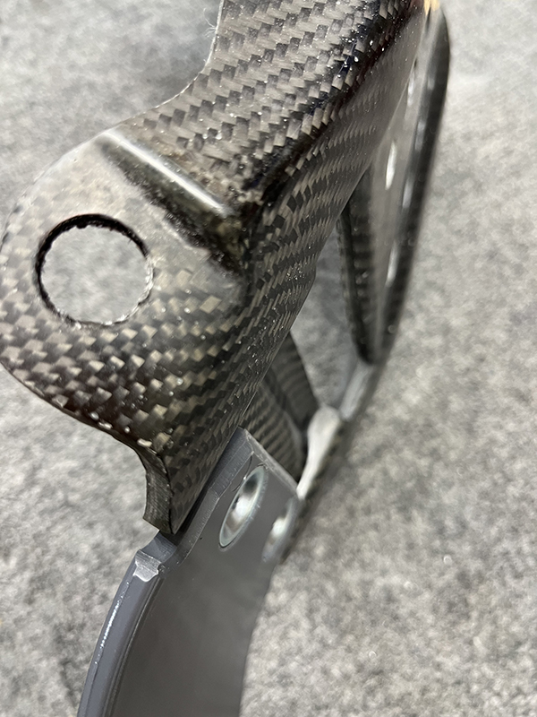 KTM Linkage guard on Carbon Fiber Skid Plate