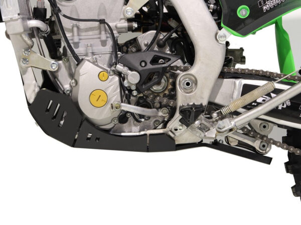 Kawasaki KX250X 2021-24 E Line Plastic Skid Plate - side view